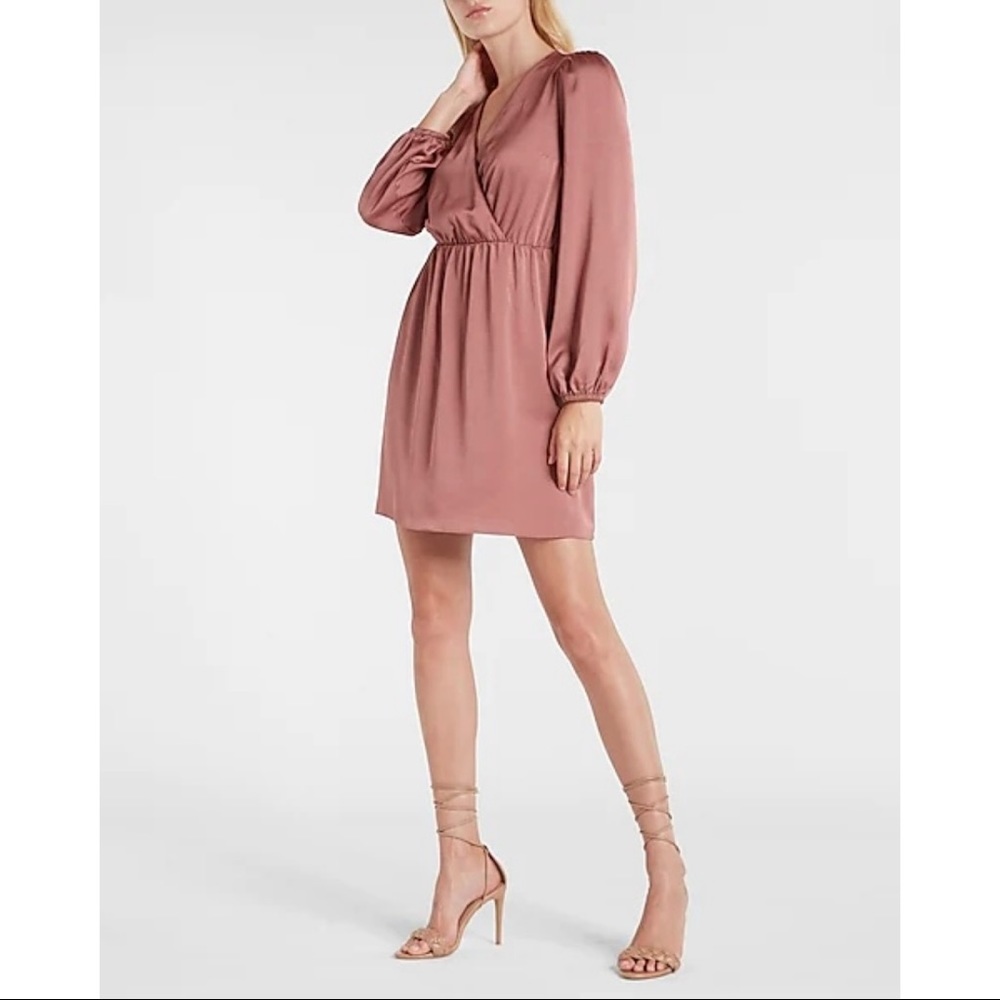 Express satin mini dress
